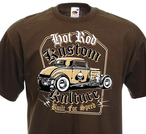 Shirt hot rod kustom - hot,