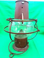 LANTERNE BATEAU ANCIENNE LAMPE TEMPETE DE MARINE FEU NAVIGATION COLONIAL