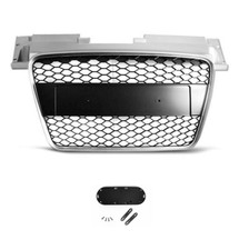 Calandre look TT RS gris alu et noir pour AUDI TT 8j de 2006 à 2014