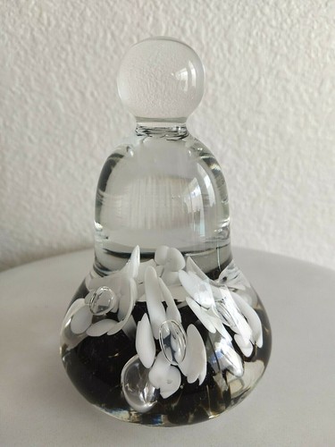 Glass bell black white - bell, &