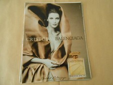 Publicité 1999  Advertising Cristobal Balenciaga parfum