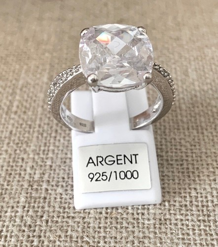 Bague pavé solitaire - bague,
