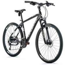 Velo musculaire vtc 28 leader fox sumava 2023 homme noir mat 9v cadre 17,5 pouce