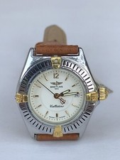 Sublime authentique MONTRE BREITLING FEMME modèle CALLISTINO or et acier en TBE
