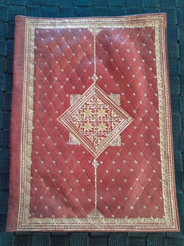 Couvre livre ancien cuir - couvre,