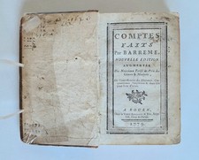 Ancien livre du 18ème Comptes Faits par barreme à Rouen 1779 livre de calculs.