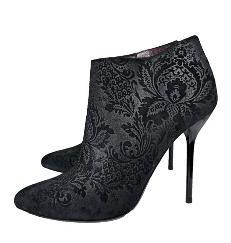 Bottines gucci daim brocart - gucci, en