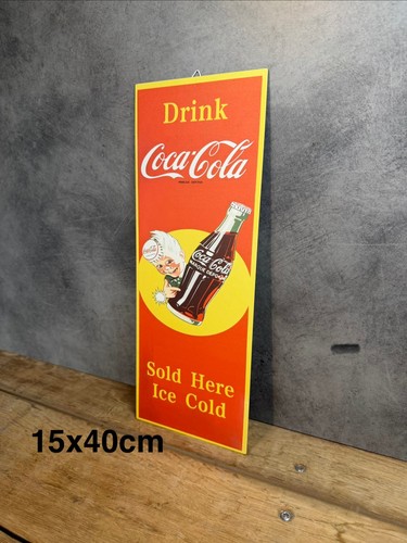 Plaque métal logo coca cola - métal,