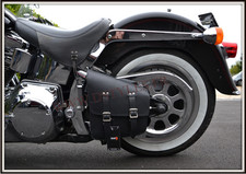 leather solo bag black for