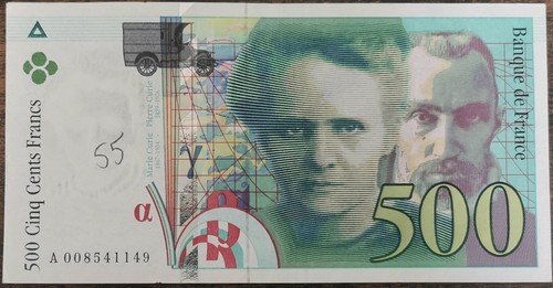 Billet 500 francs pierre - de,