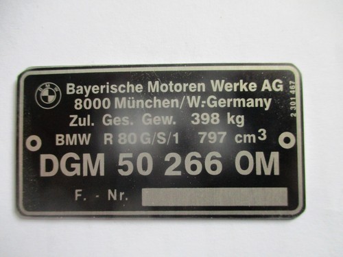 Plaque bouclier bmw - plaque, r
