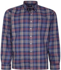 Espionage Homme Manches Longues Carreaux Chemise En Violet Multi 2XL-8XL