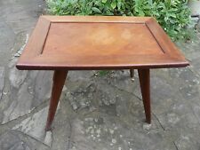 Petite Tabe Scandinave pieds Compas teck plateau losange 1960 ,44cm haut 56X37