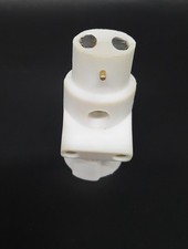 Ancien DOUILLE VOLEUSE BAKELITE baïonnette B 22 Blanche Restauré TBE