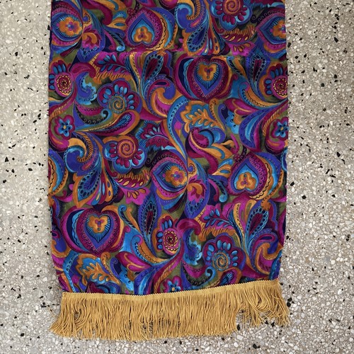 Brocade table runner colorful - table,