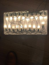 Ancienne Guirlande 20 Glaçons  Lumière Blanche Non Clignotant s.
