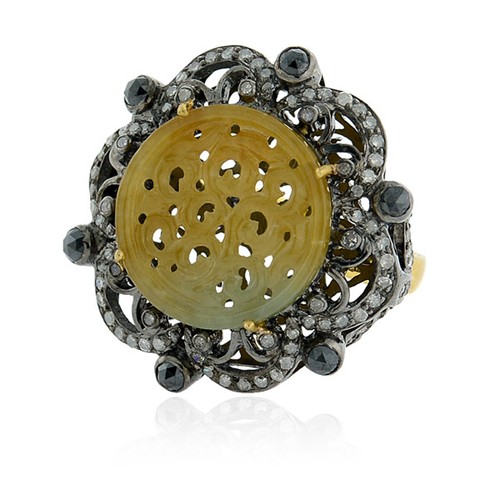 Bague cocktail florale - , en