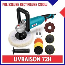 Polisseuse Rectifieuse 6 Vitesses 1200W Machine à Polir Voiture + 11 Accessoires