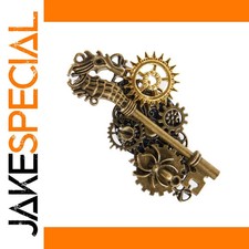 JakeSpecial – Vintage Steampunk Seahorse Key Gear Brooch