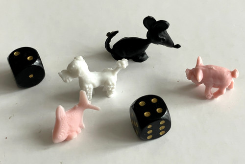 Lot dés noir doré - noir,
