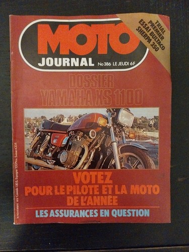 Moto journal 386 - yamaha, xs