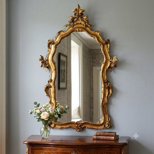 Miroir ancien style baroque - ancien,