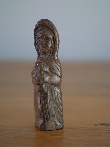 Statuette médiévale sainte - statuette,
