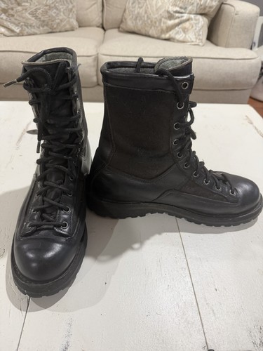 Danner black leather lace - black, lace-up