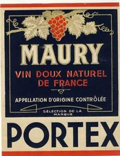 Etiquette MAURY VIN DOUX