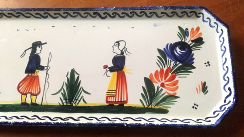 Plat breton faience - breton, en