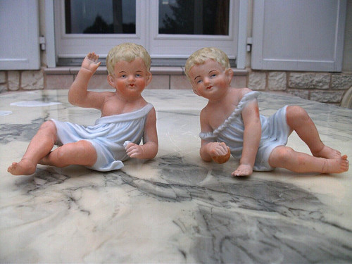 Ancienne paire bebes de - paire,