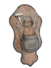 Porte montre métal argenté