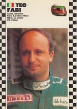 CARTE POSTALE PILOTE F1 GRAND PRIX SAISON 1986-1987 TEO FABI BENETTON