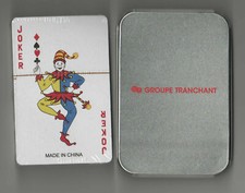 CARTES POKER CASINO - GROUPE TRANCHANT - NEUF DANS ÉTUI MÉTAL - TTB - JEU CARTES