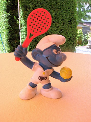 Schtroumpf tennis publicitaire - tennis,