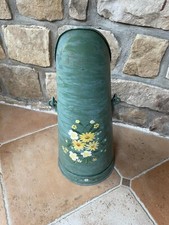 Ancien seau à charbon en zinc