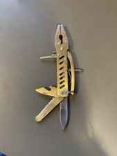 Pince couteau de poche multifonction inox tournevis scie ouvre boîte canif