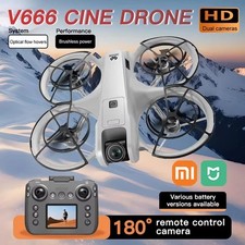 Drone Xiaomi Mijia V666 Pro HD 180° Double Caméra Brushless Écran GPS Evitement
