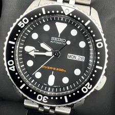 Montre automatique homme Seiko Diver's 200m noire garçon SKX007J1 excellent état