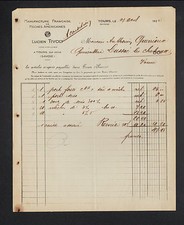 TOURS-sur-ISERE (73) USINE Française de MECHES Americaines "Lucien TIVOLY" 1920