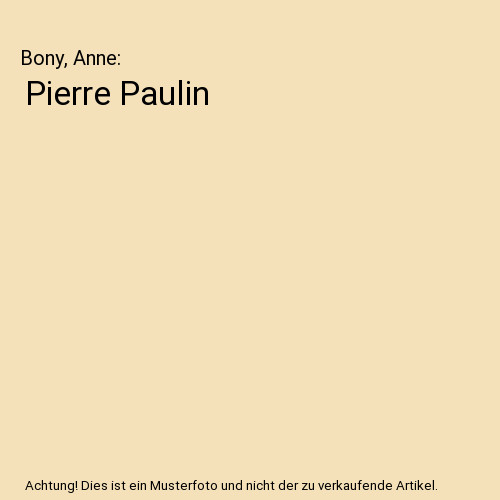 Pierre paulin bony anne - paulin,,