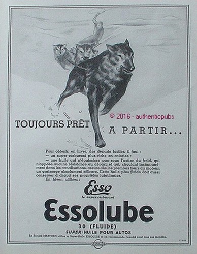 Publicite esso essolube - essolube, huile