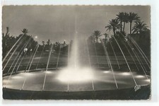 MAROC MARRAKECH  FONTAINE LUMINEUSE ET AVENUE MANGIN