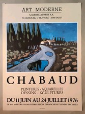Auguste Chabaud  1976 Affiche  Exposition Galerie Paris