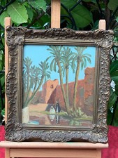 Tableau ancien Orientaliste huile/panneau 26 x 23,5/ cadre ancien