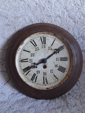 ancienne horloge murale en tole industrie ?