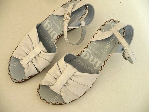Sandales cuir blanc - cuir, ♥
