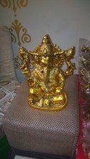 Statue De Ganesh Dorée - Neuve