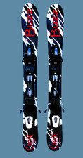 Buzz Carv - X 99 Cm Skis Avec Fixation Mini Lames De Ski Snowblade - Noir/Rouge