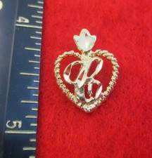 14KT Plaqué Or Lettre C